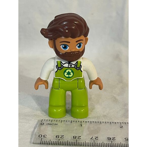 Lego Duplo recycle truck driver figure - Picture 3 of 3